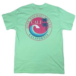 ☀️CALIFORNIA Find Yourself Here Green T Shirt